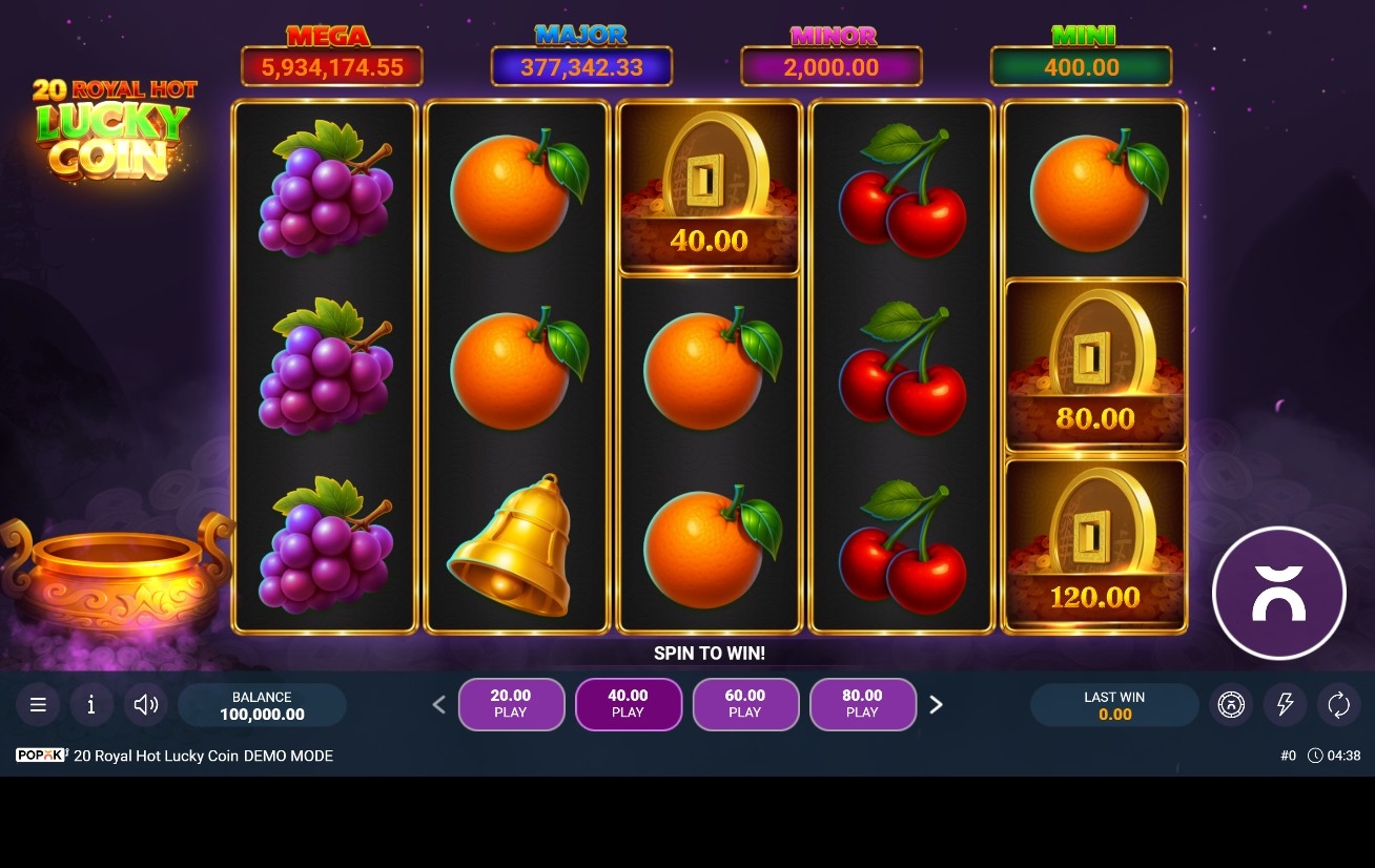 20 Royal Hot Lucky Coin