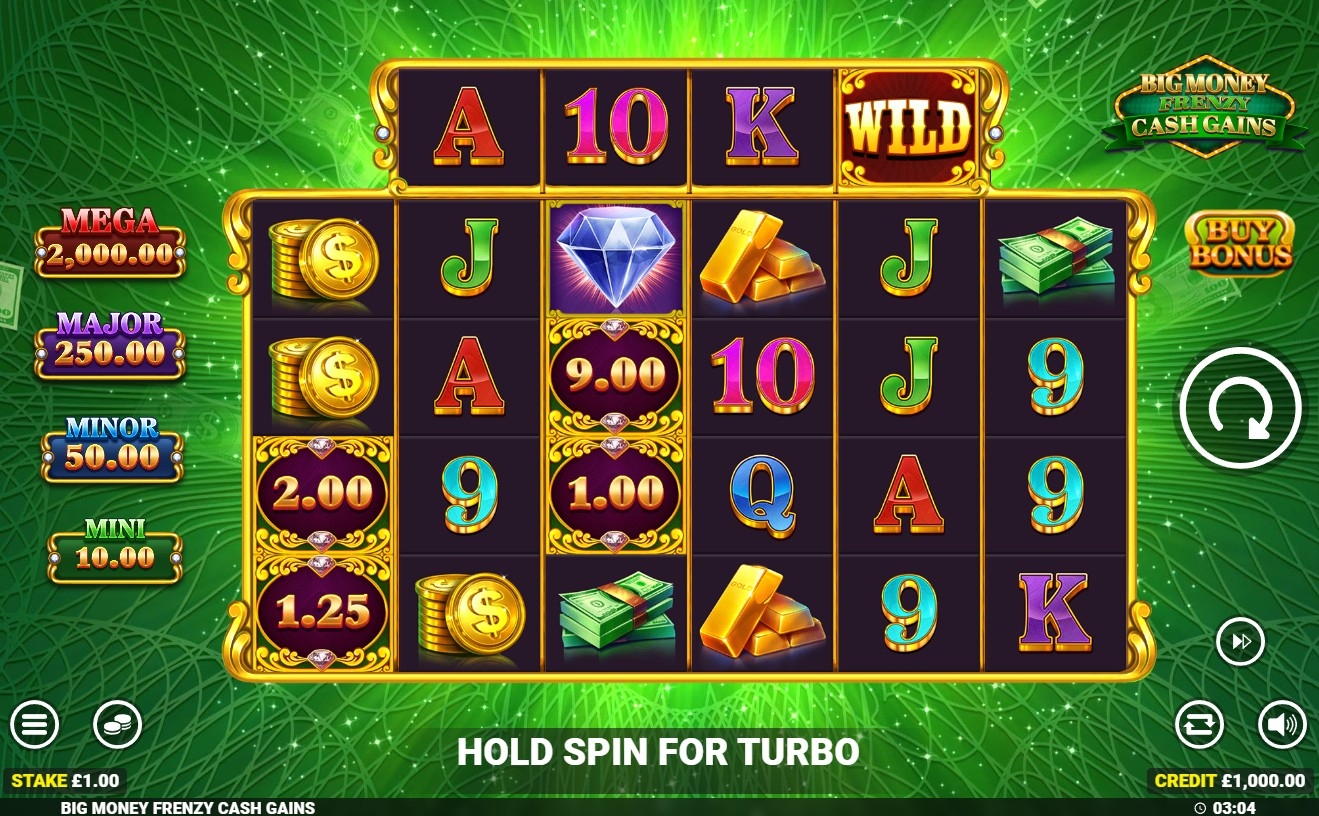 Big Money Frenzy Cash Gains