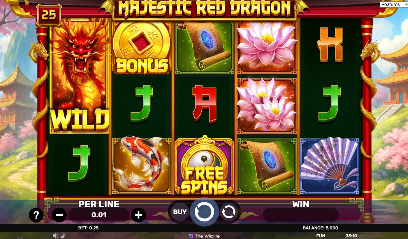Majestic Red Dragon