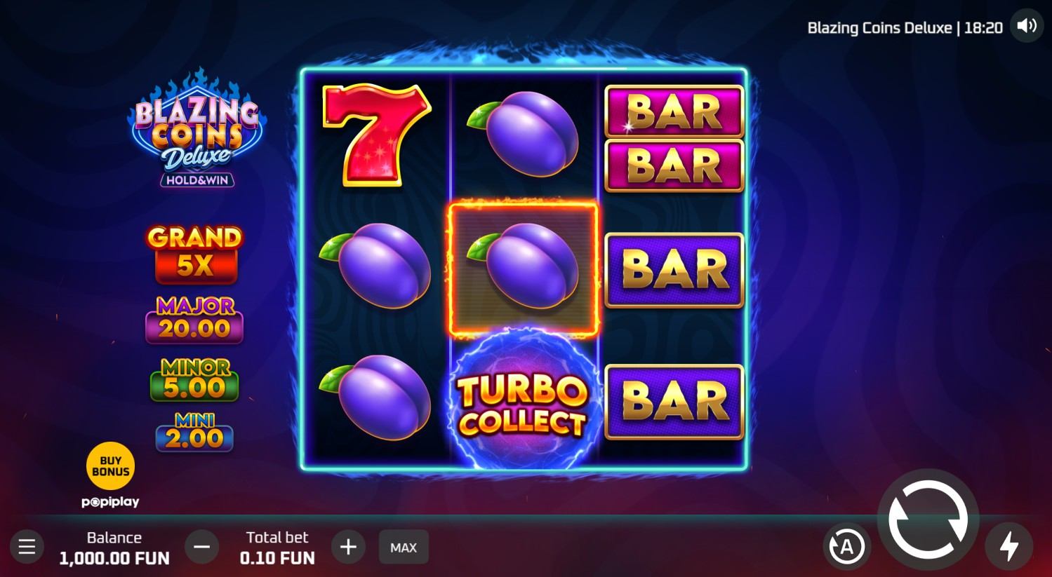 Blazing Coins Deluxe: Hold & Win