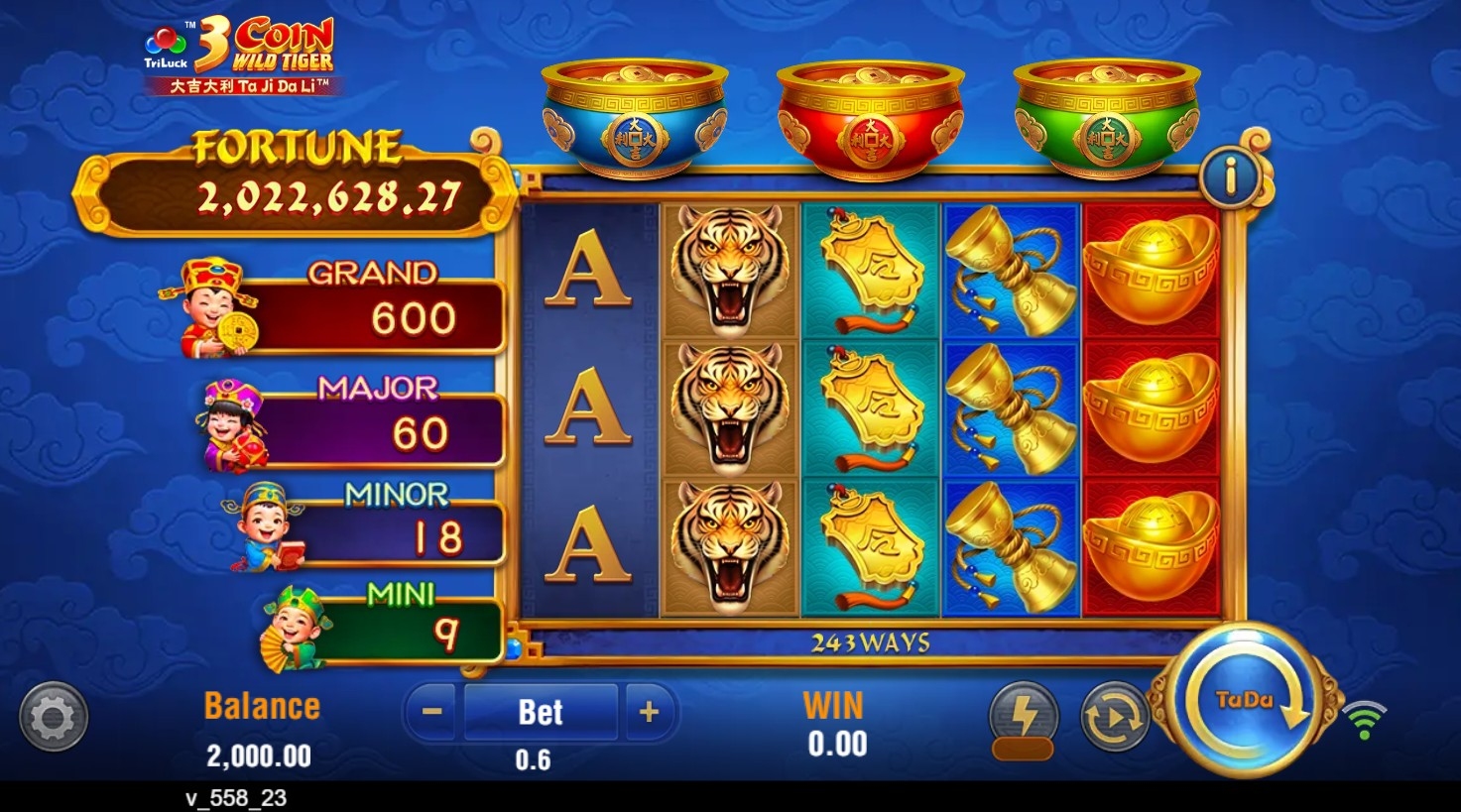 3 Coin Wild Tiger