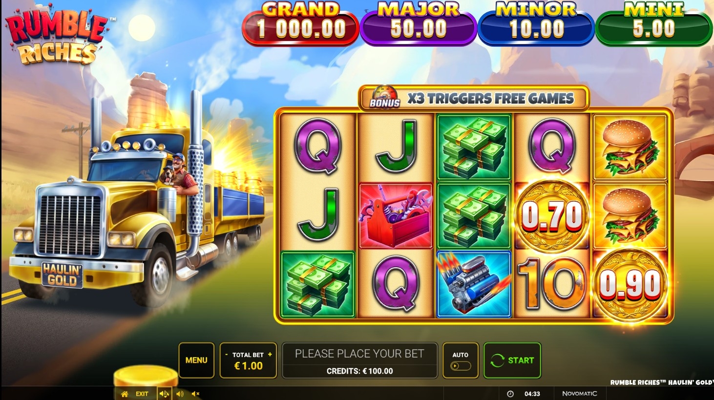 Rumble Riches - Haulin' Gold