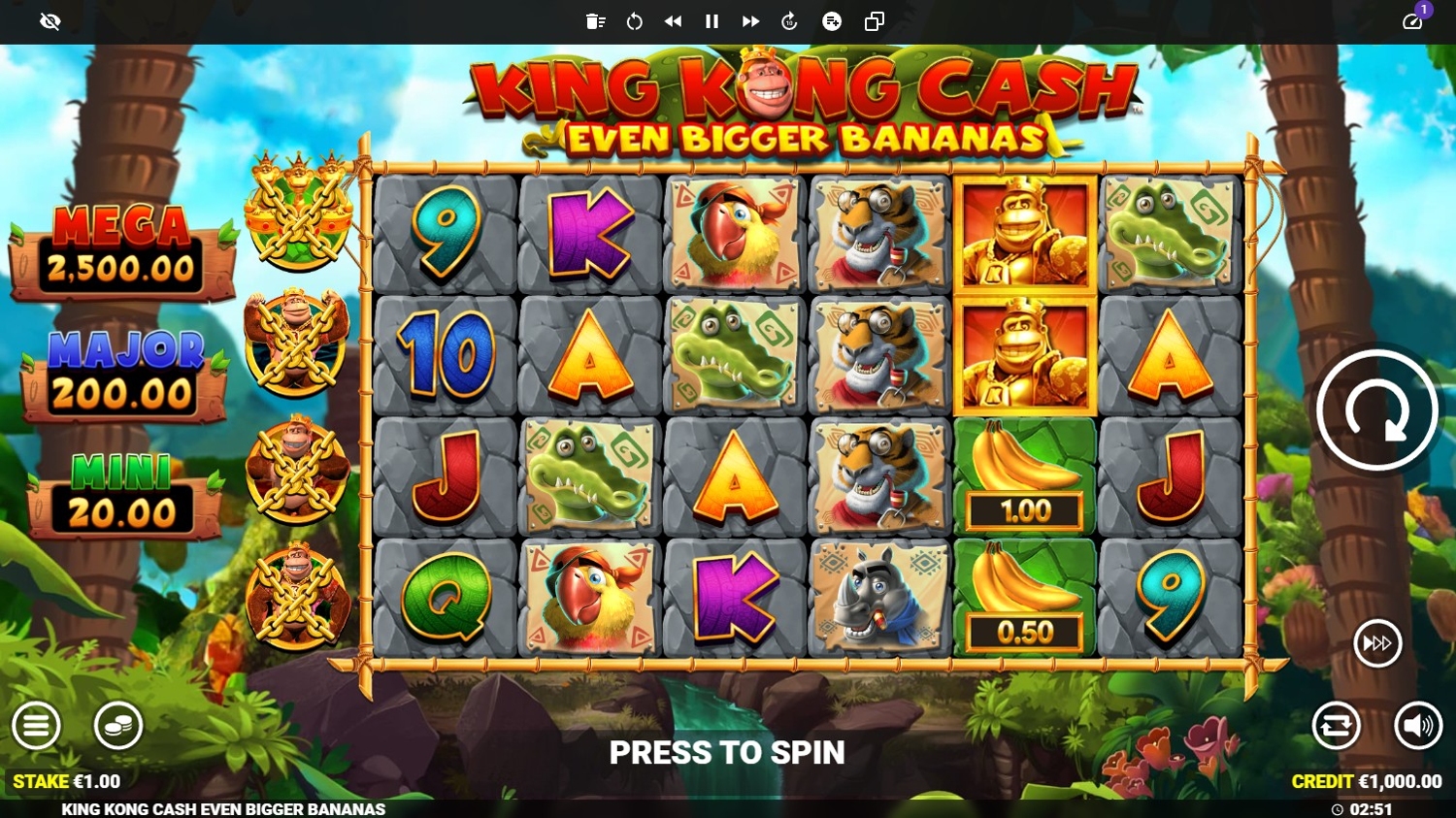 King Kong Cash Even Bigger Bananas