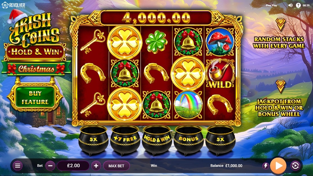 Irish Coins Hold & Win Christmas