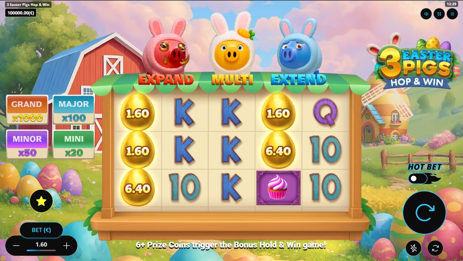 3 Easter Pigs Hop and Win