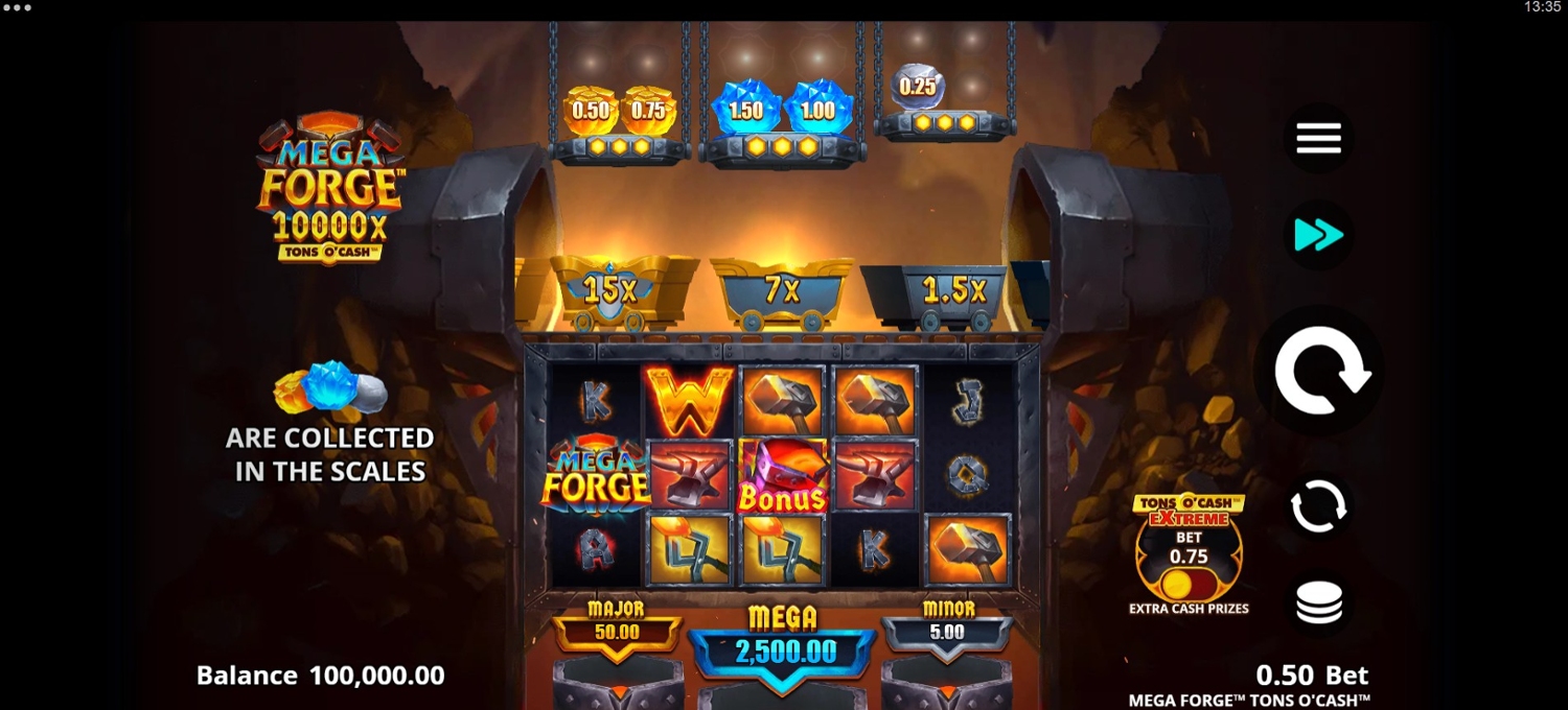 Mega Forge Tons O'Cash