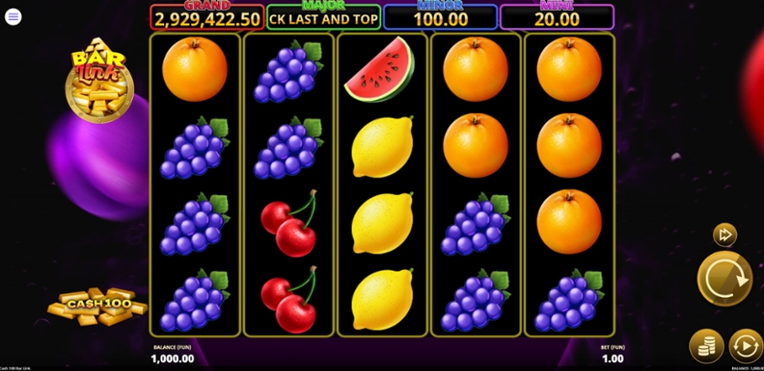 Cash 100 Bar Link