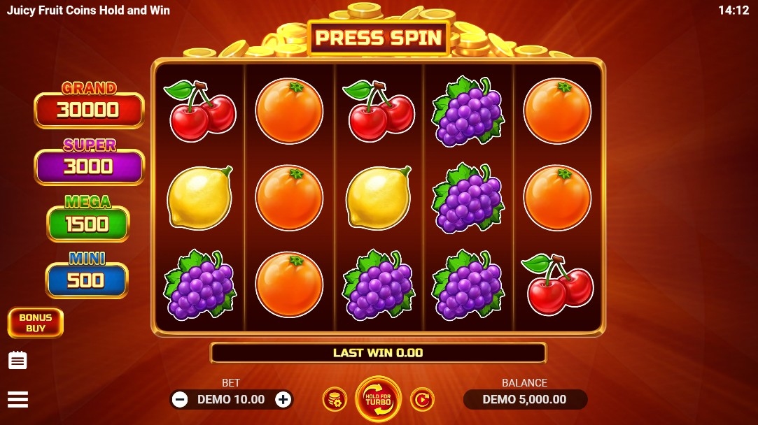 Juicy Fruit Coins Hold and Win