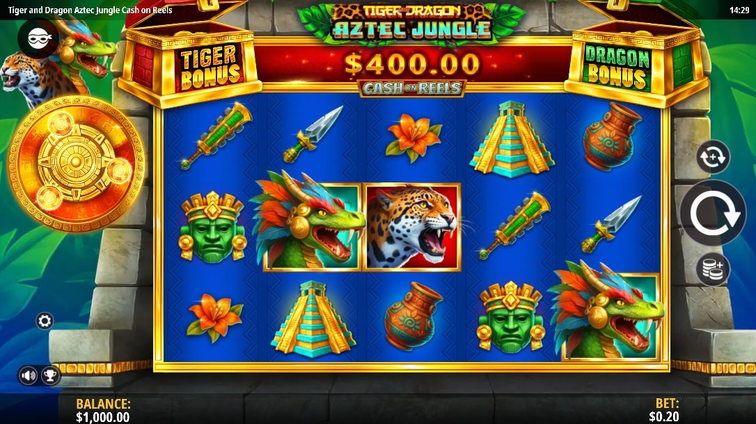 Tiger and Dragon Aztec Jungle