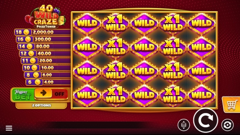 40 Wild Craze PrizeTower