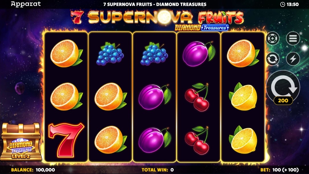 7 Supernova Fruits Diamond Treasures