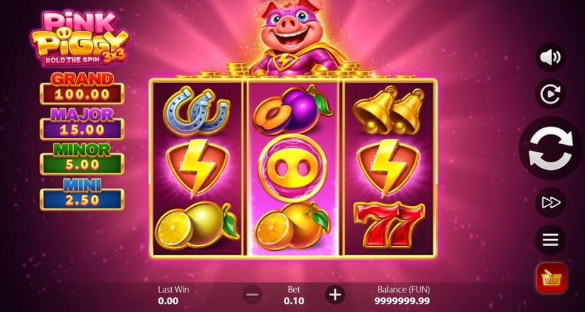 3x3 Pink Piggy: Hold the Spin