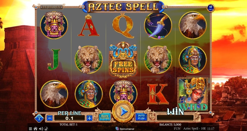 Aztec Spell 10 Lines