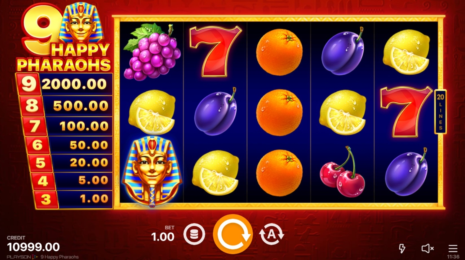 9 Happy Pharaohs