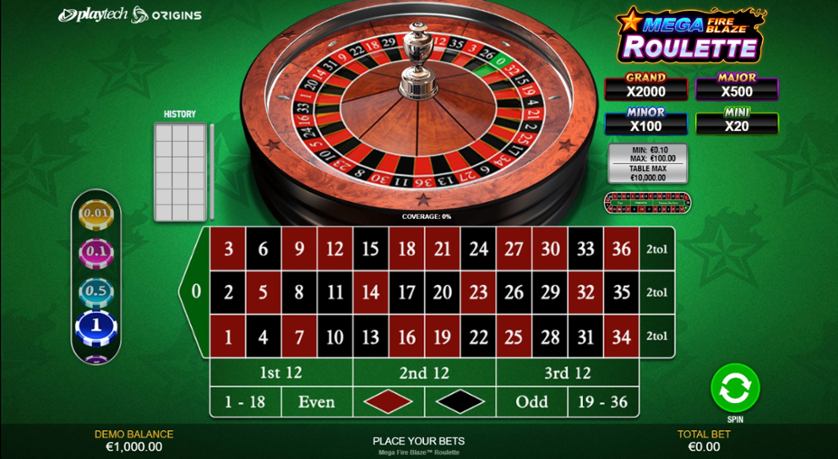 Mega Fire Blaze Roulette