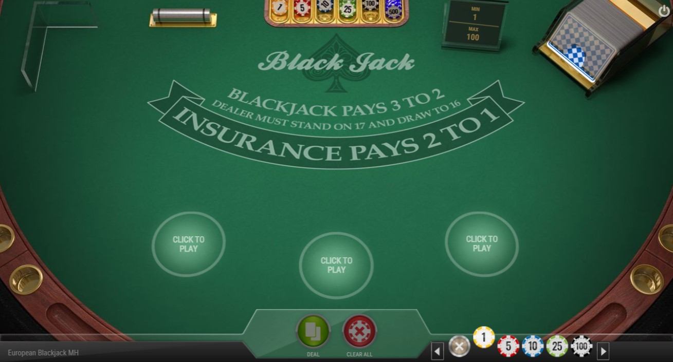 European Blackjack MH