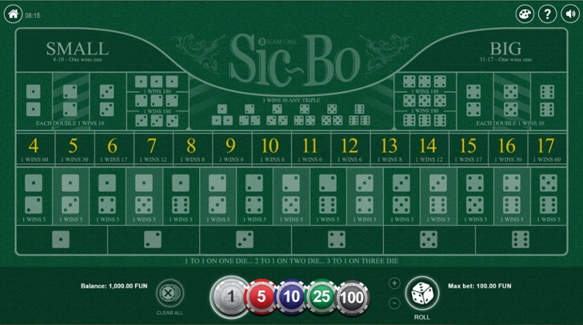 Sic-Bo (BGaming)