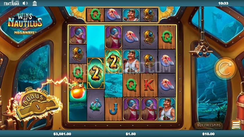 Wins of Nautilus Megaways