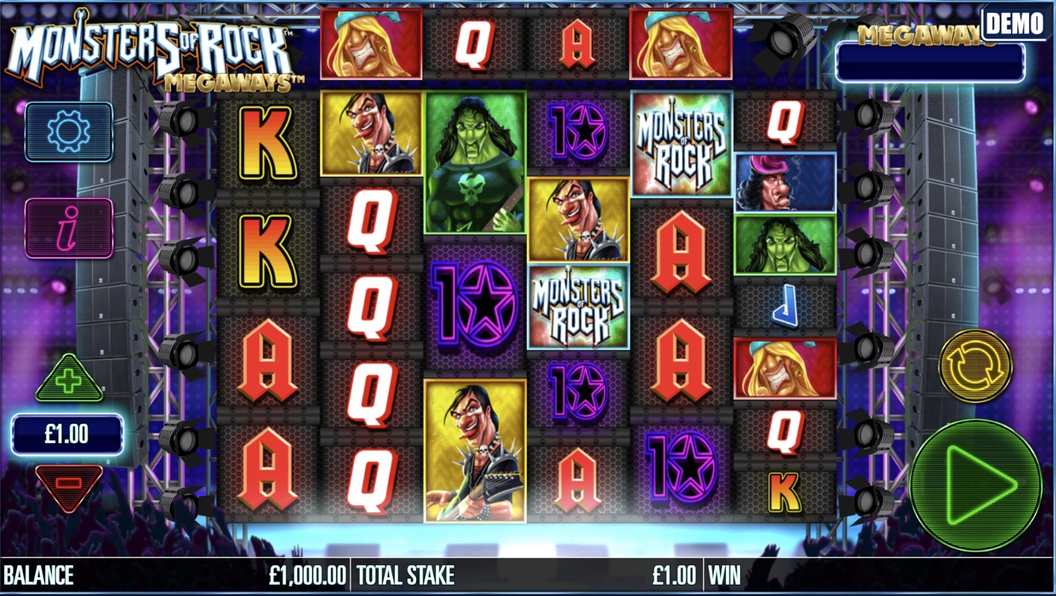 Monsters of Rock Megaways