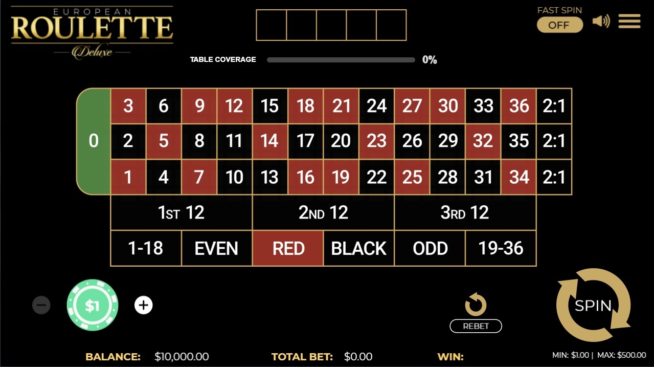 European Roulette Deluxe (Dragon Gaming)