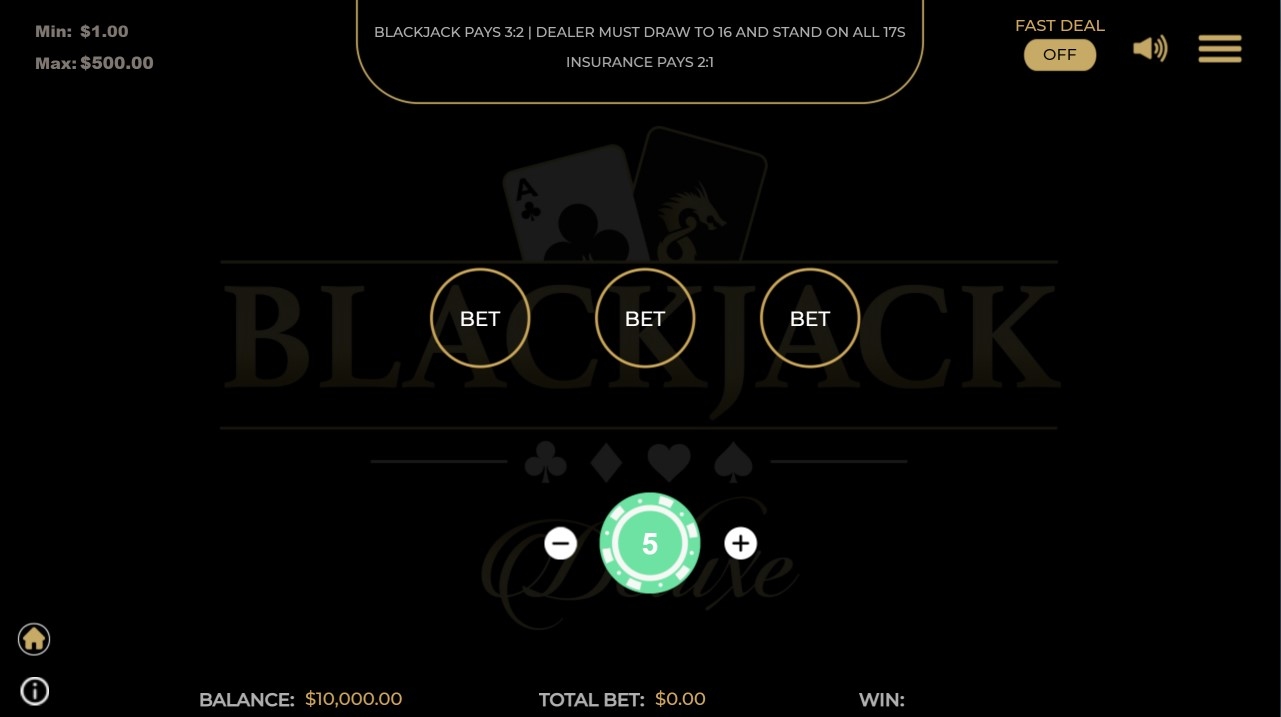 Blackjack Deluxe (Dragon Gaming)