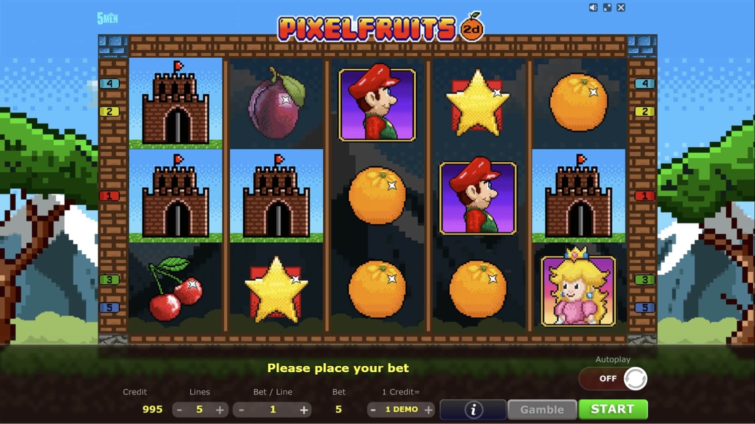 Pixel Fruits 2D