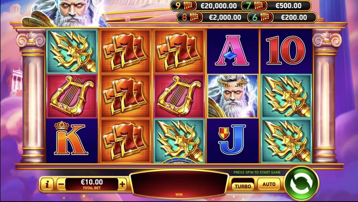 Zeus Rush Fever Deluxe