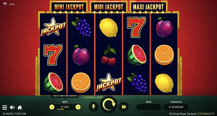 Sizzling Blaze Jackpot