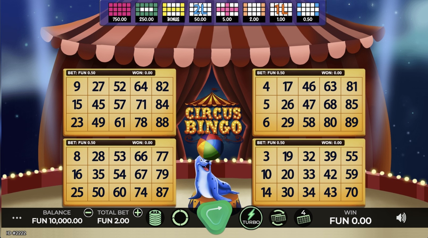 Circus Bingo