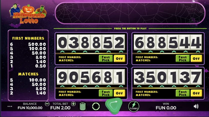 Halloween Lotto