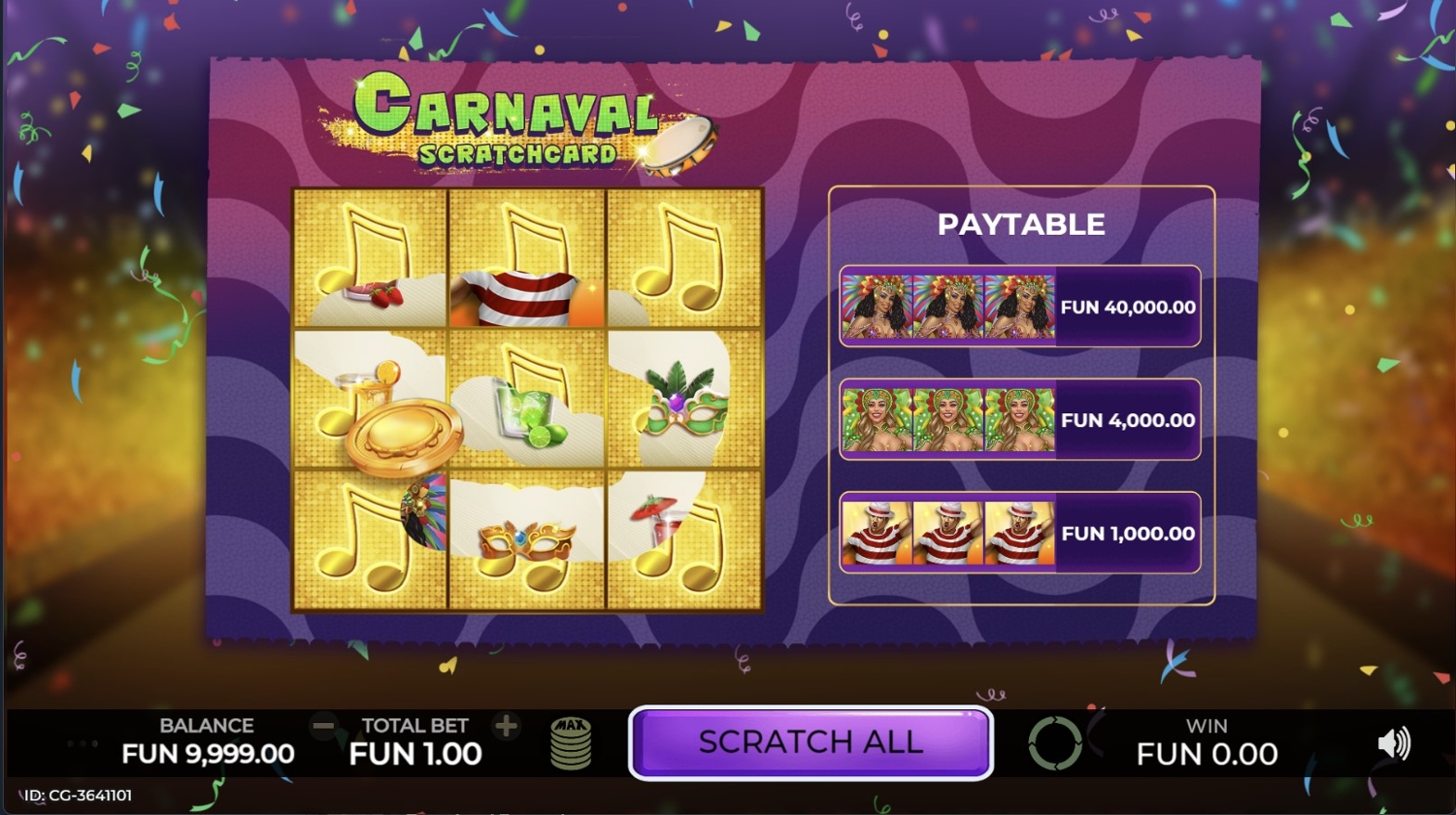 Carnaval Scratchcard