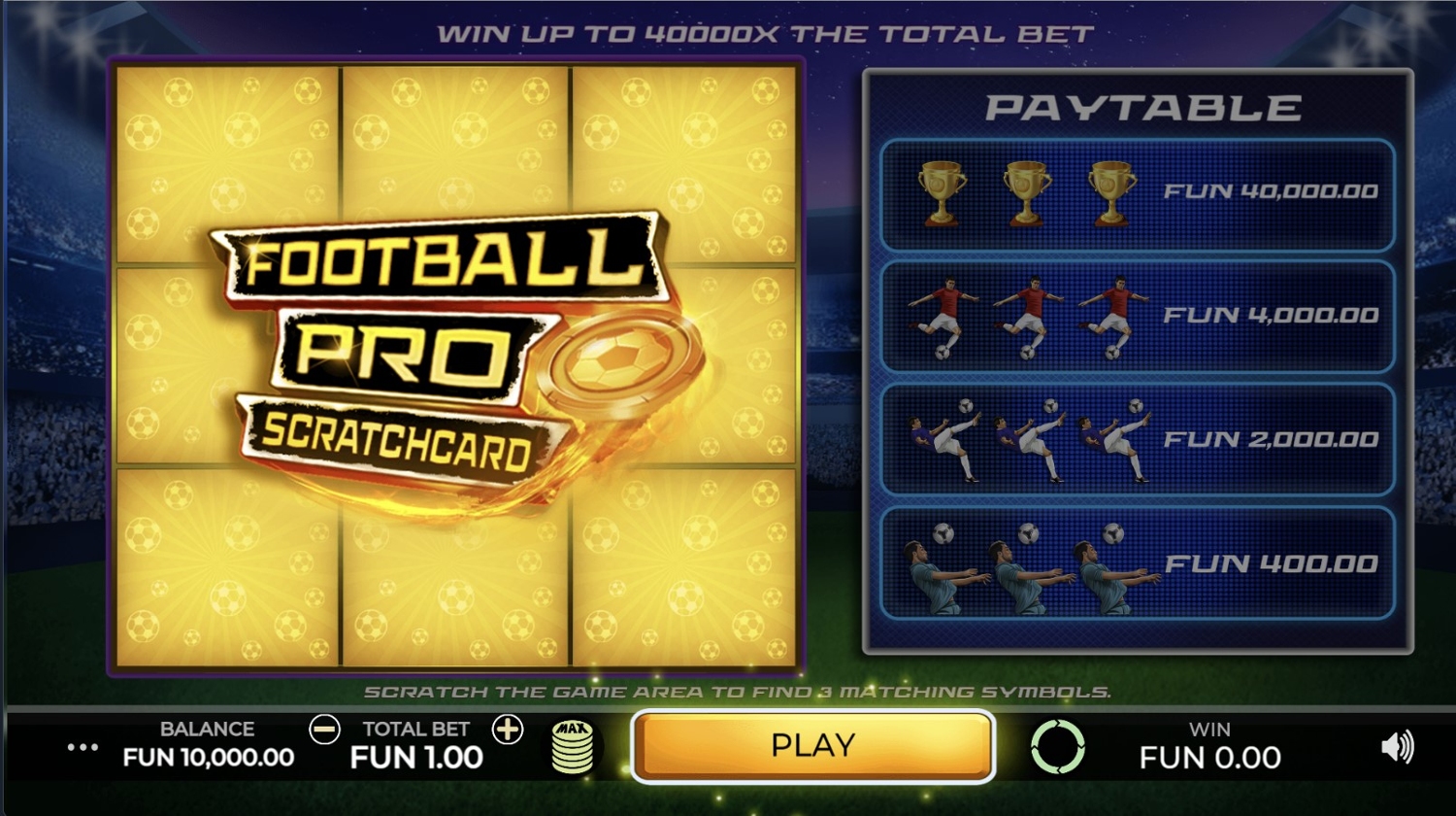 Football Pro Scratchcard