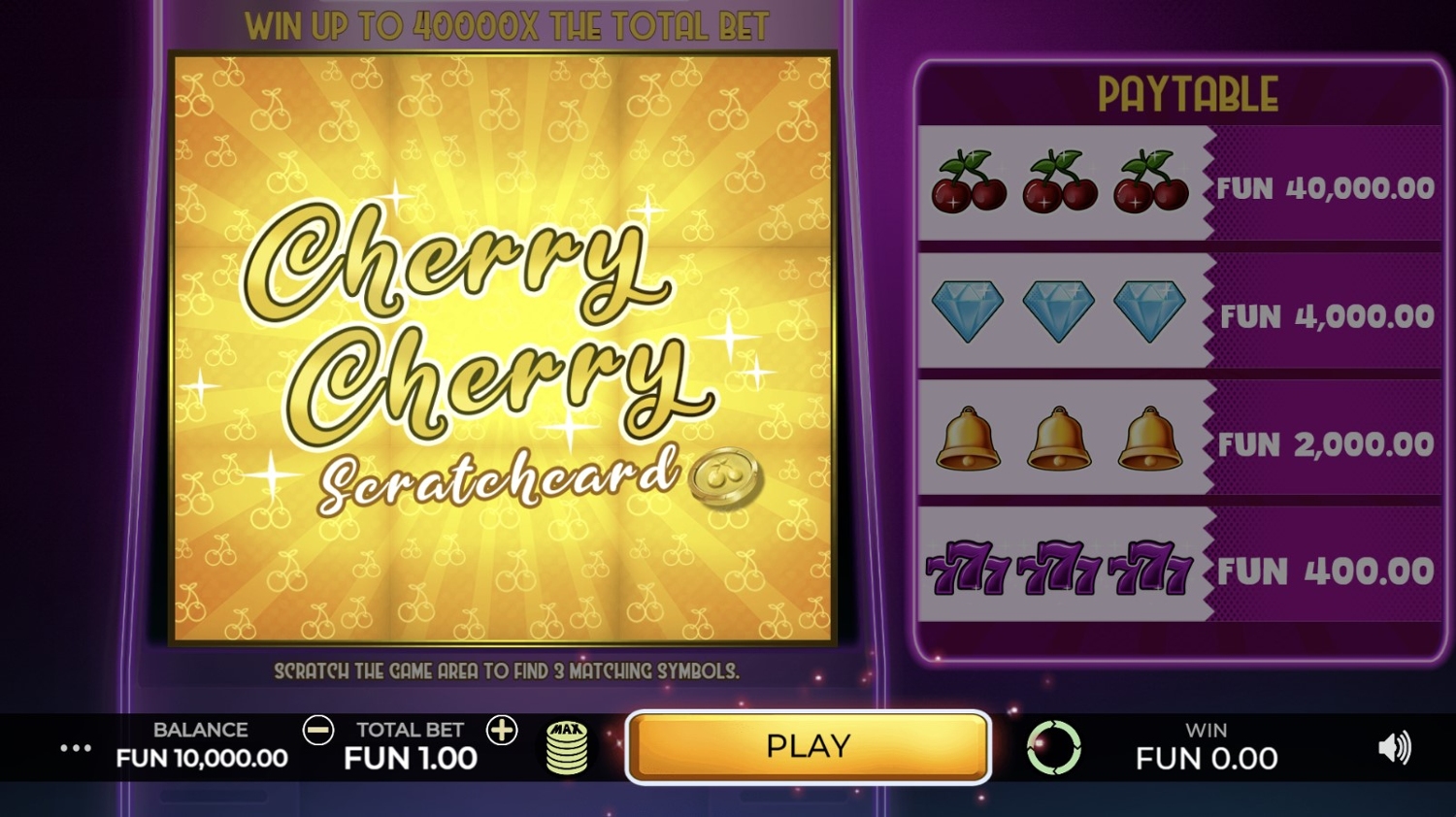 Cherry Cherry Scratchcard