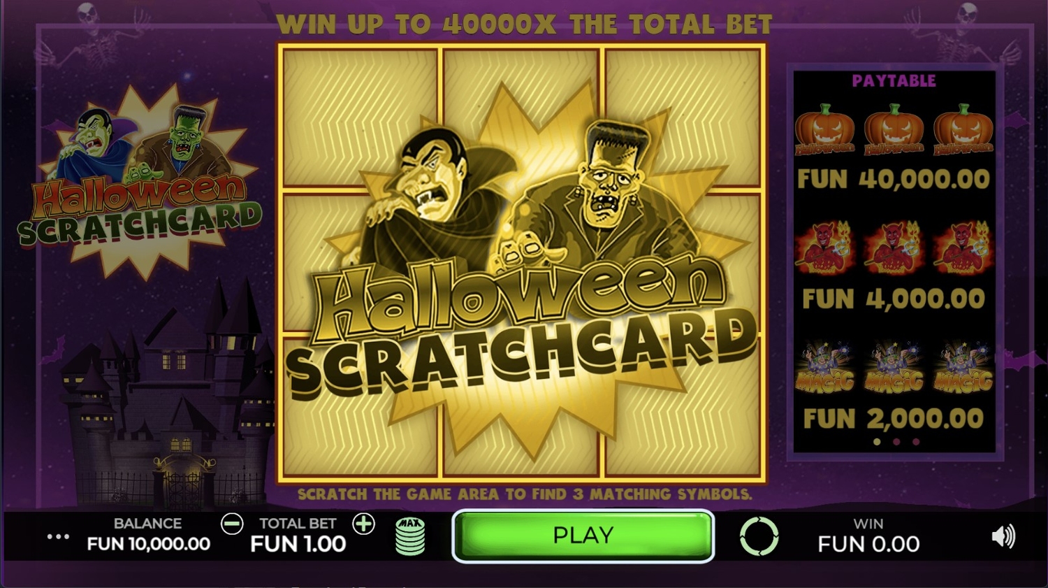 Halloween Scratchcard