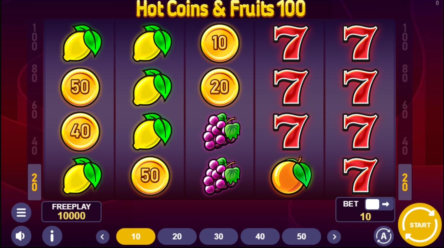 Hot Coins & Fruits 100
