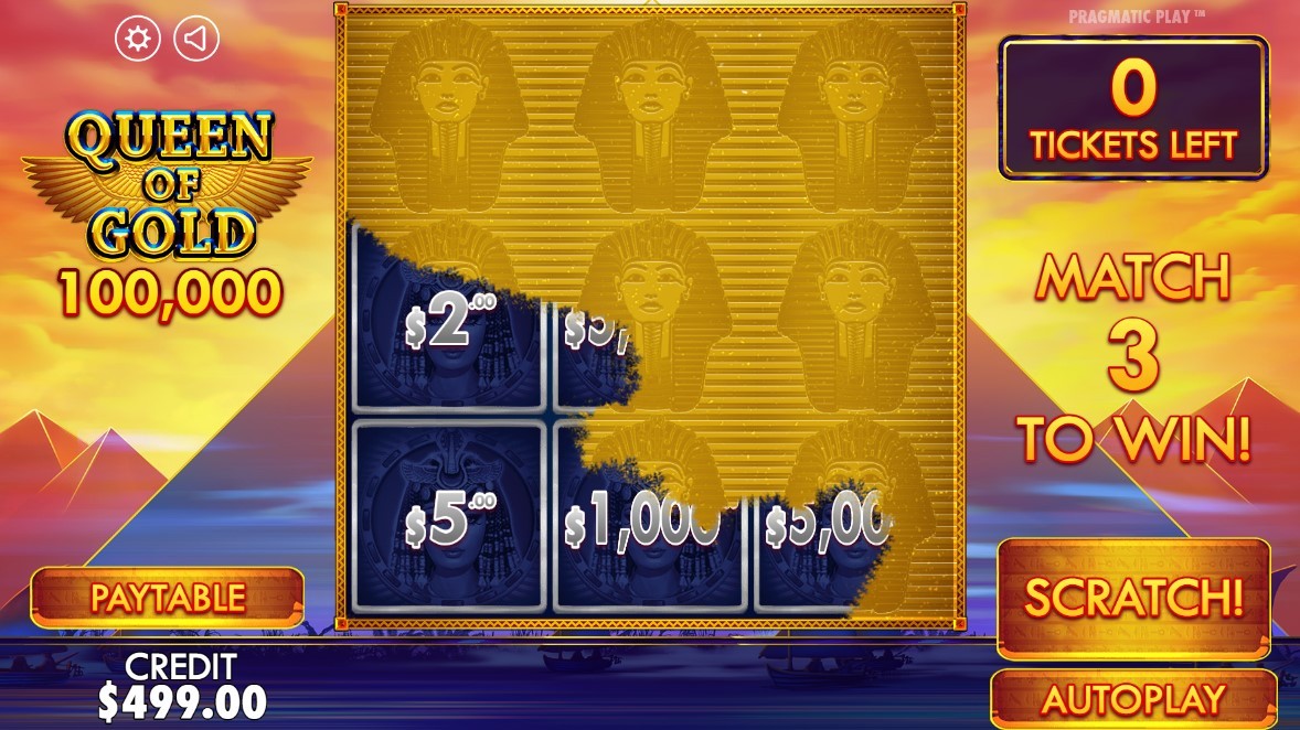 Queen of Gold Scratchcard