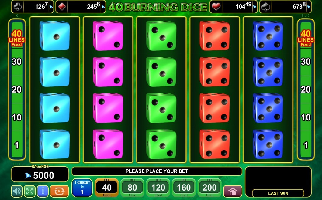 40 Burning Dice