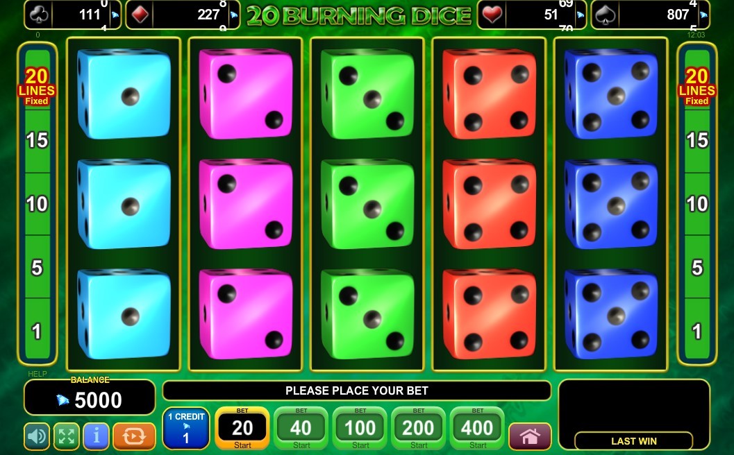 20 Burning Dice