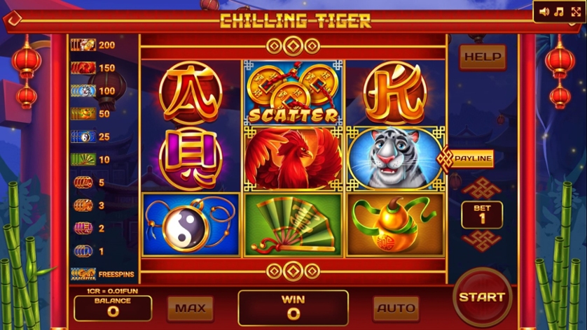 Chilling Tiger (Pull Tabs)