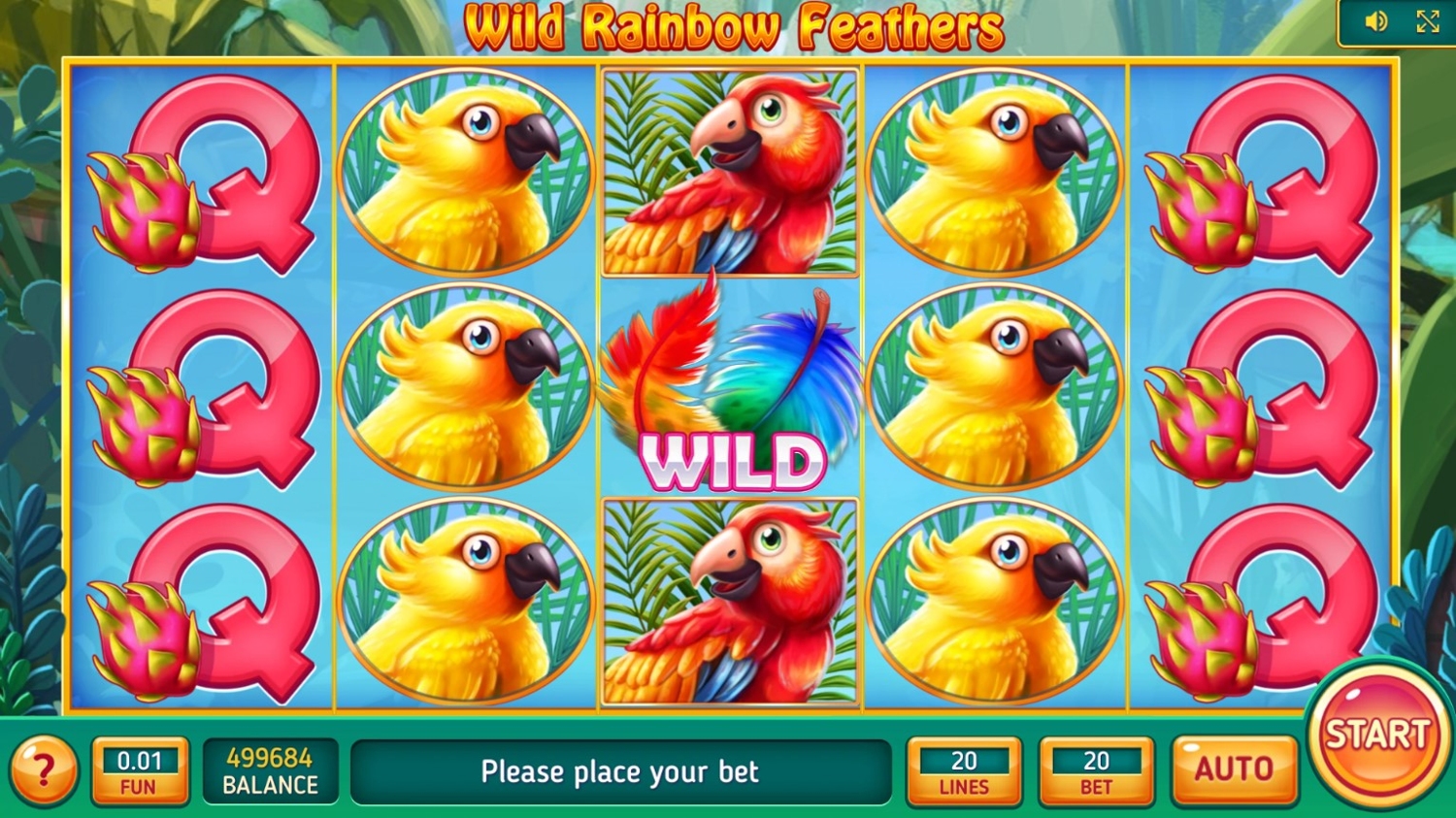 Wild Rainbow Feathers