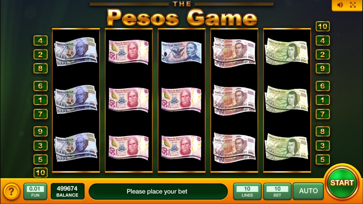 The Pesos Game