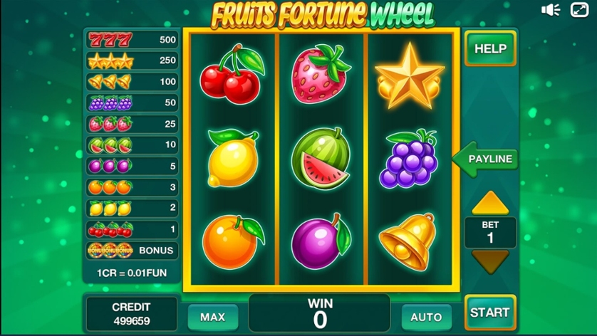 Fruits Fortune Wheel (3x3)