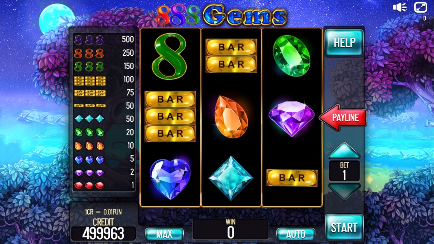 888 Gems (Pull Tabs)