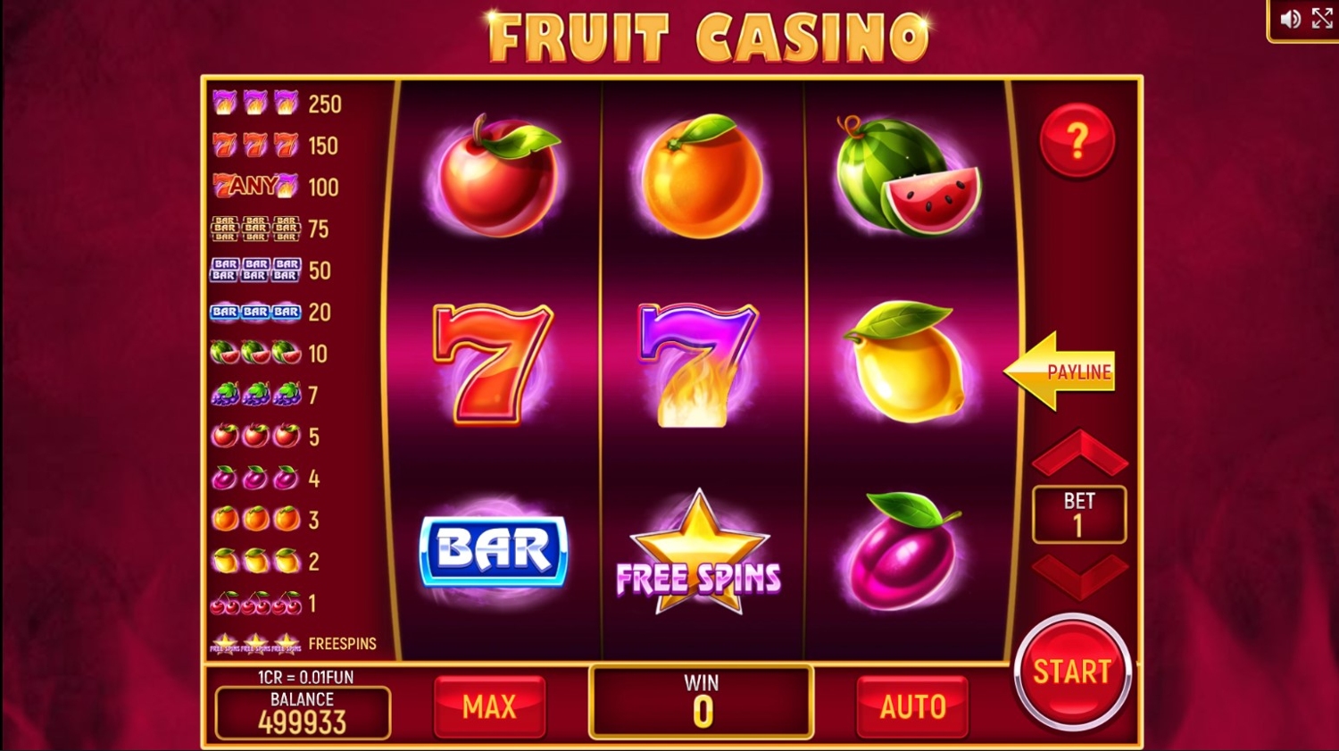 Fruit Casino (3x3)