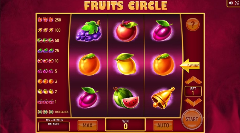 Fruits Circle (3x3)