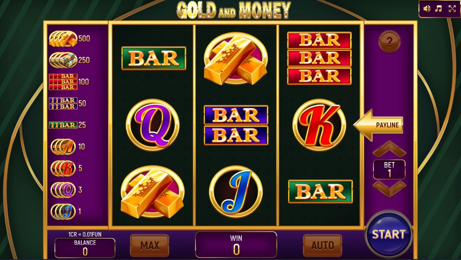 Gold and Money (3x3)