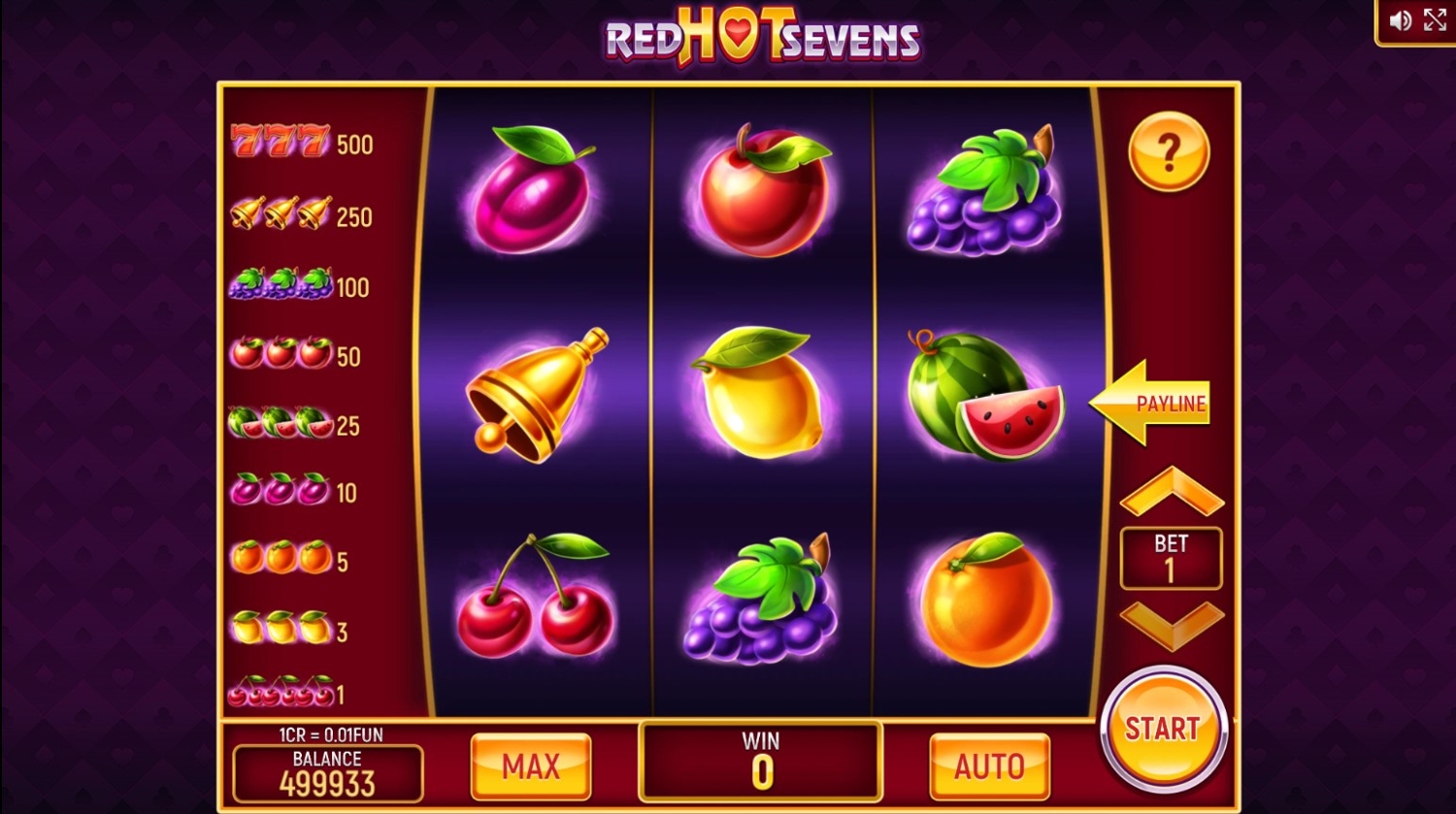Red Hot Sevens (Pull Tabs)