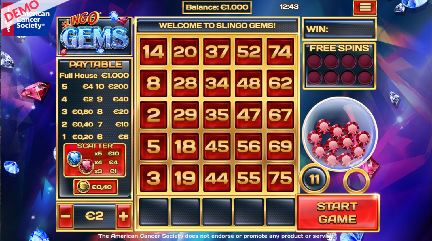 Slingo Gems