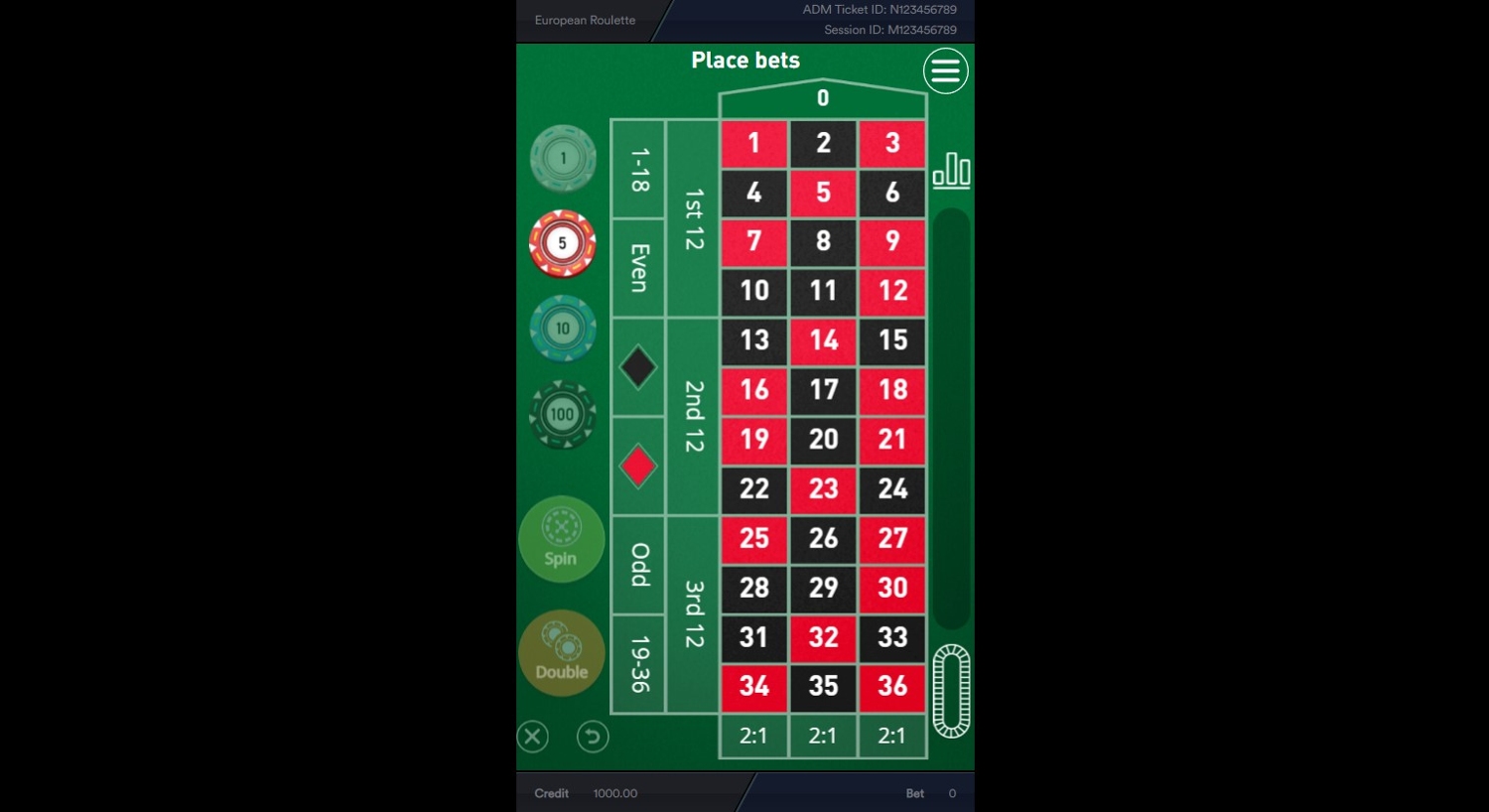 European Roulette (Esa Gaming)