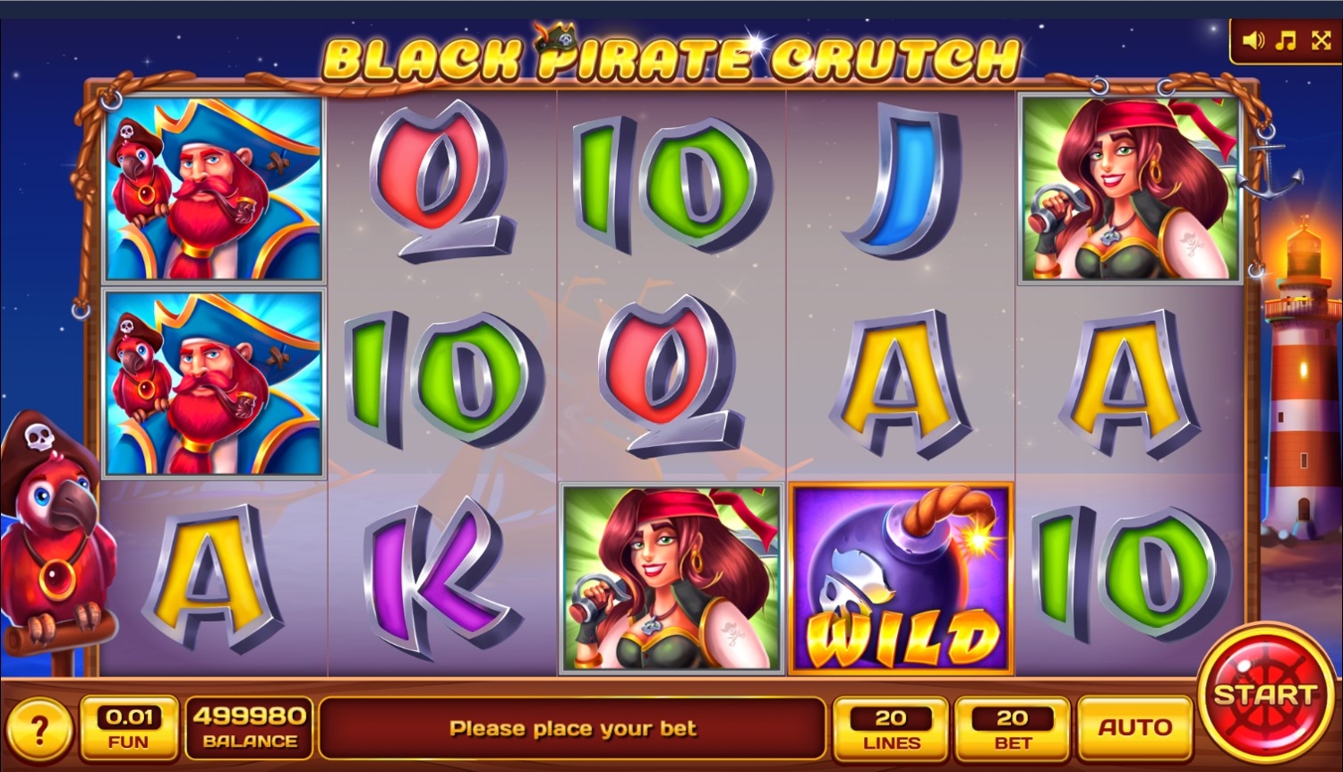 Black Pirate Crutch